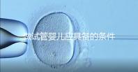 做試管嬰兒應(yīng)具備的條件(女人什么條件下做試管)