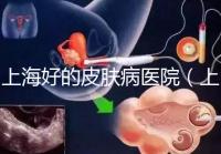 上海好的皮膚病醫院（上海皮膚科排名第一）