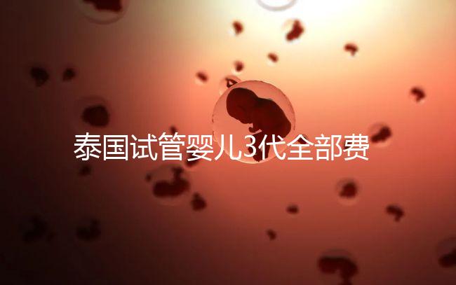 泰國試管嬰兒3代全部費(fèi)用大概是多少？